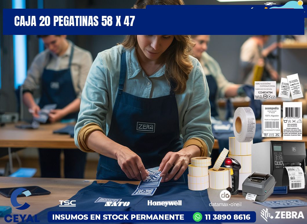 CAJA 20 PEGATINAS 58 x 47