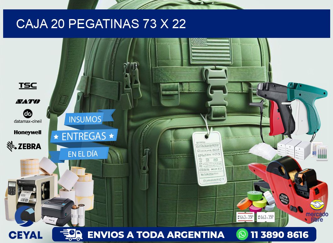 CAJA 20 PEGATINAS 73 x 22