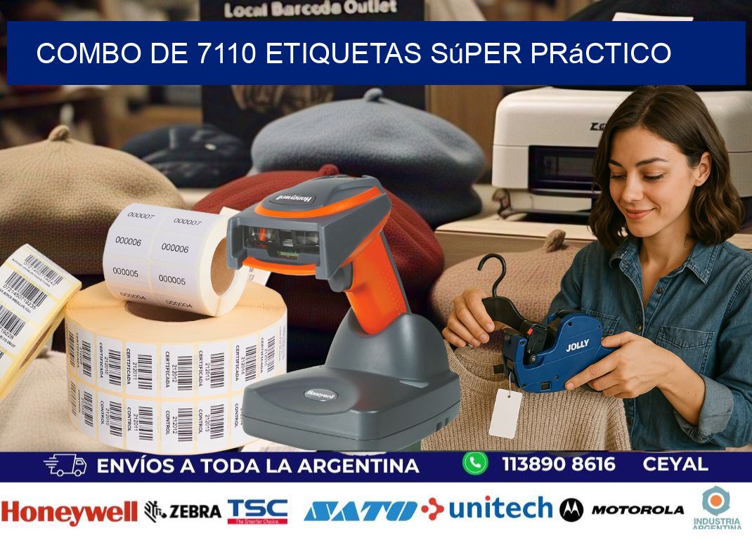 Combo de 7110 etiquetas súper práctico