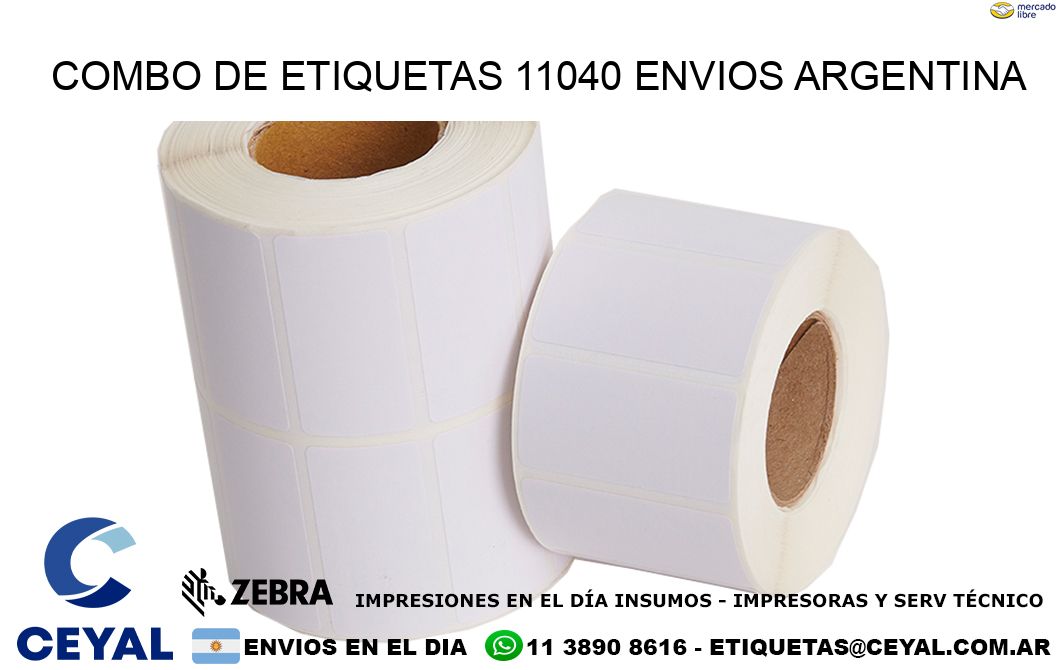 Combo de etiquetas 11040 ENVIOS ARGENTINA