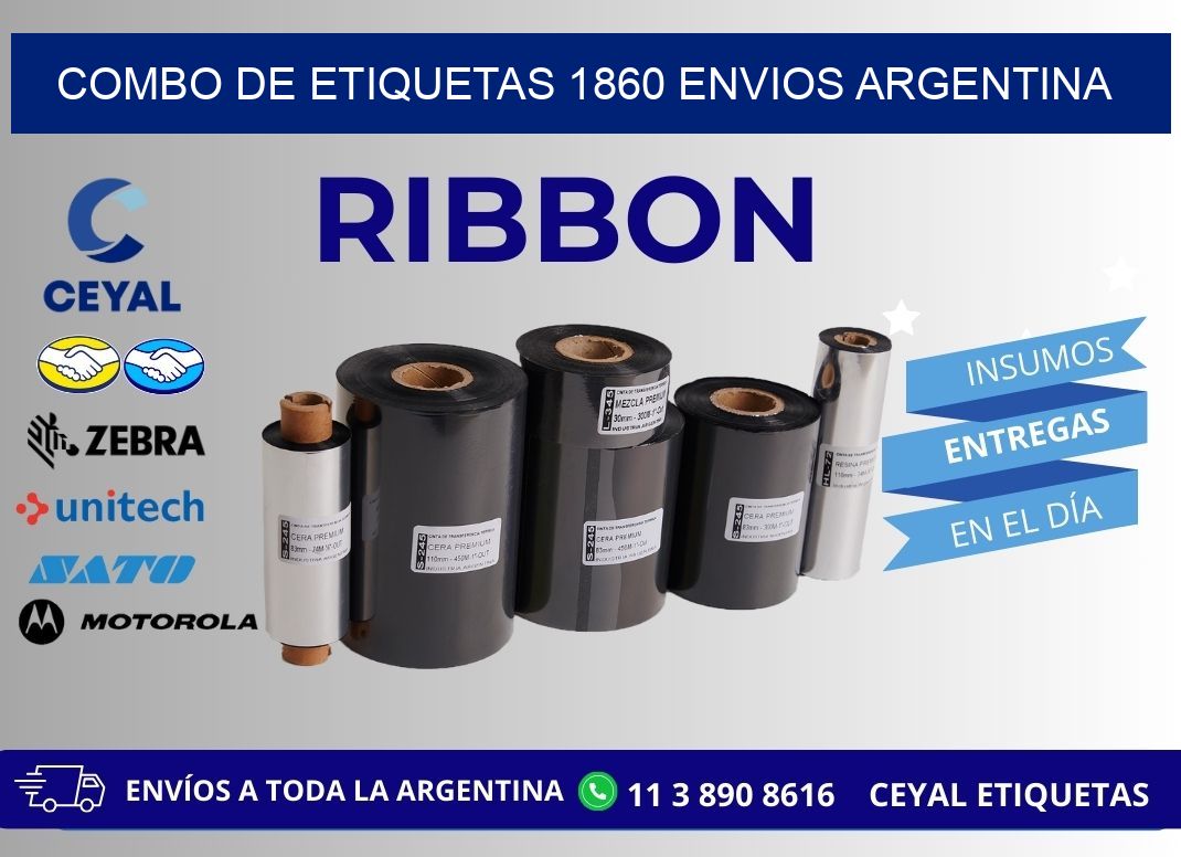 Combo de etiquetas 1860 ENVIOS ARGENTINA