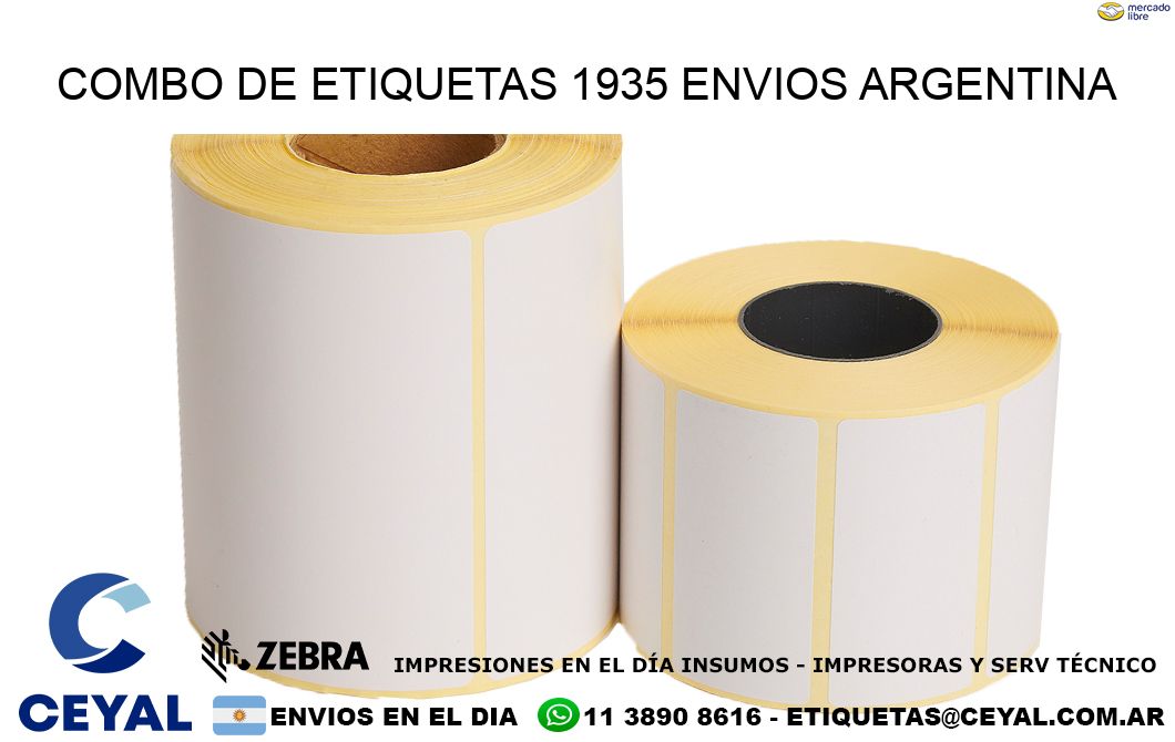 Combo de etiquetas 1935 ENVIOS ARGENTINA
