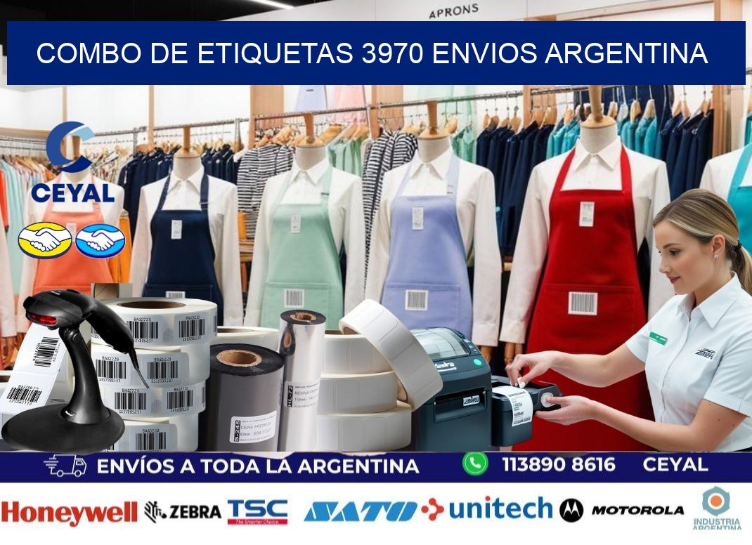 Combo de etiquetas 3970 ENVIOS ARGENTINA