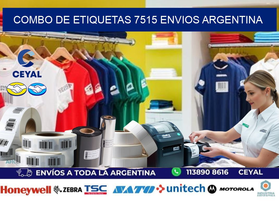 Combo de etiquetas 7515 ENVIOS ARGENTINA