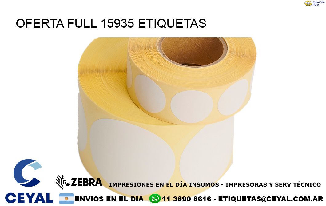 Oferta full 15935 etiquetas