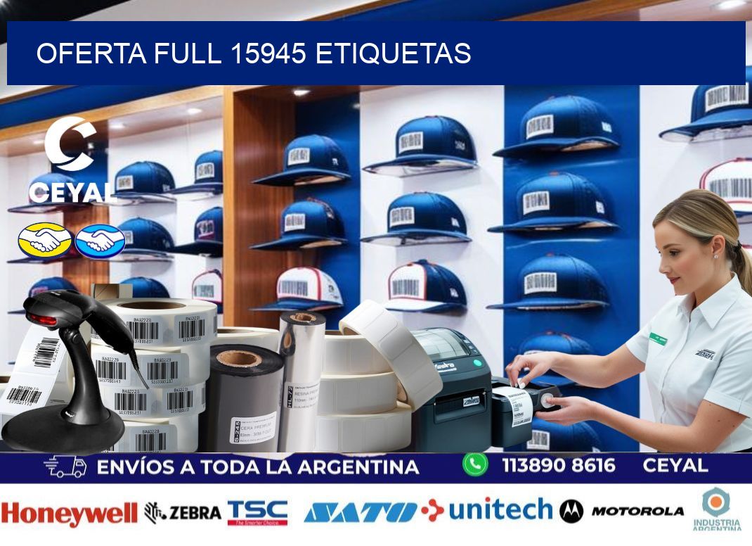 Oferta full 15945 etiquetas