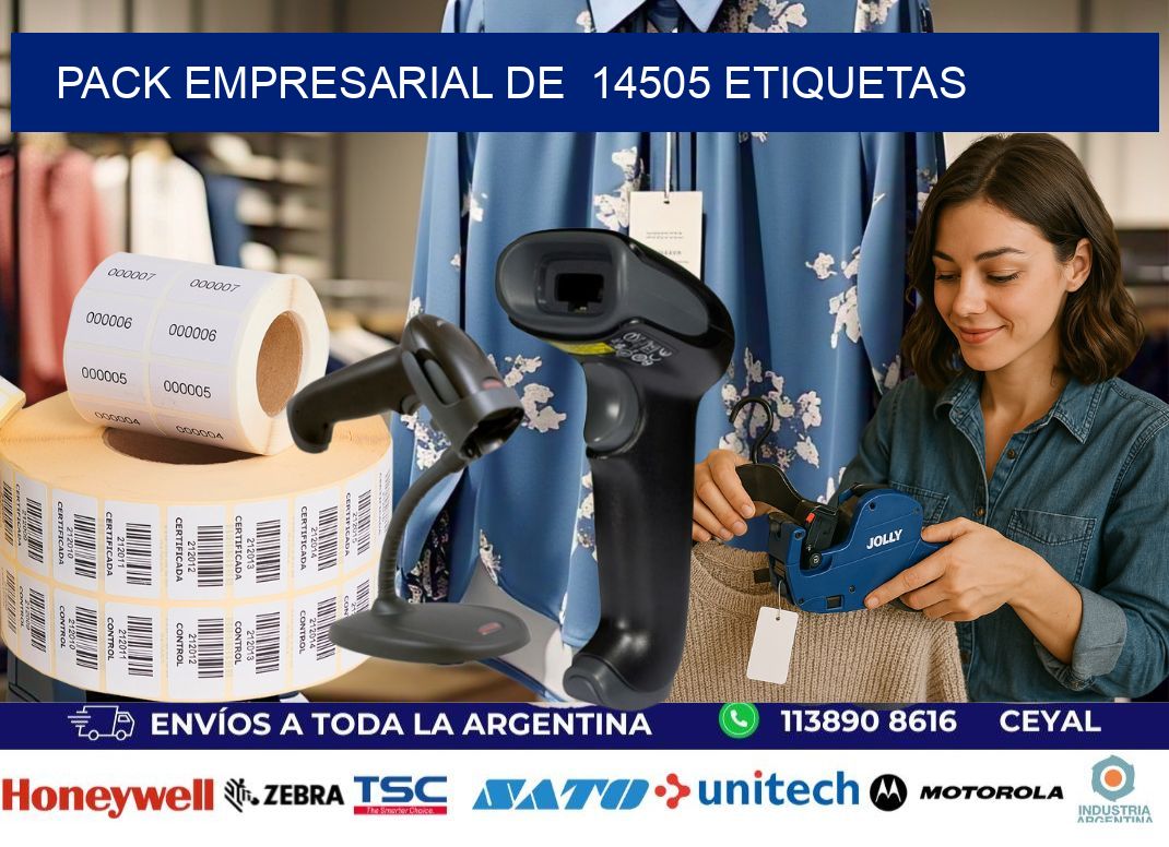 Pack empresarial de  14505 etiquetas