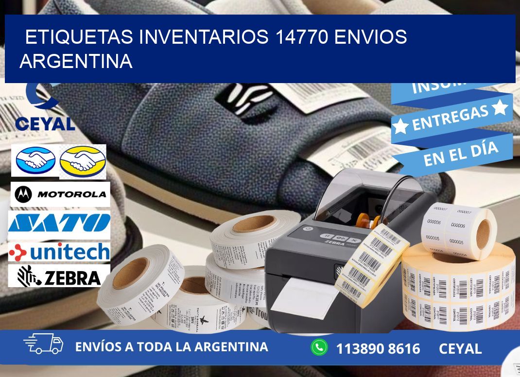 etiquetas inventarios 14770 ENVIOS ARGENTINA
