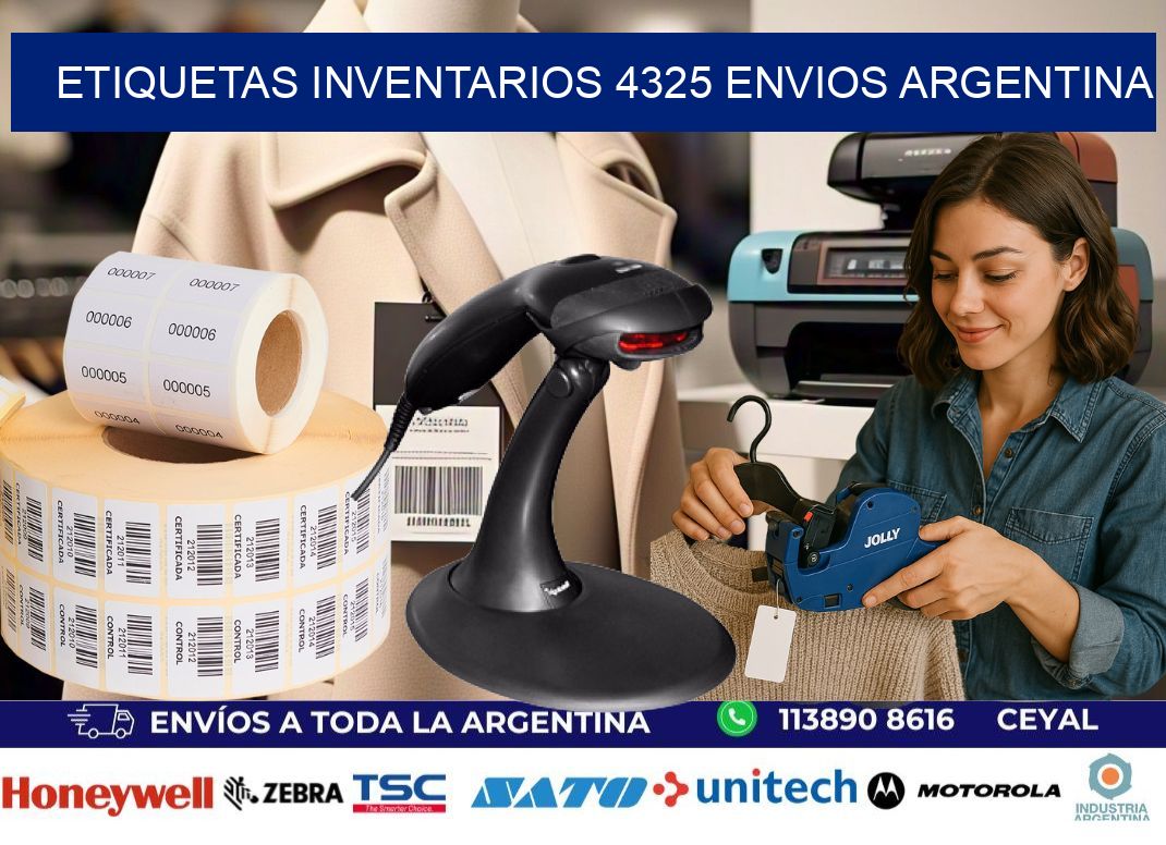 etiquetas inventarios 4325 ENVIOS ARGENTINA