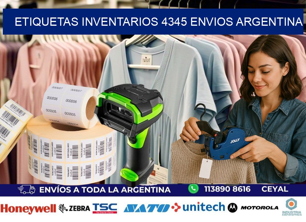 etiquetas inventarios 4345 ENVIOS ARGENTINA
