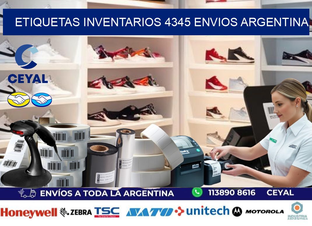 etiquetas inventarios 4345 ENVIOS ARGENTINA