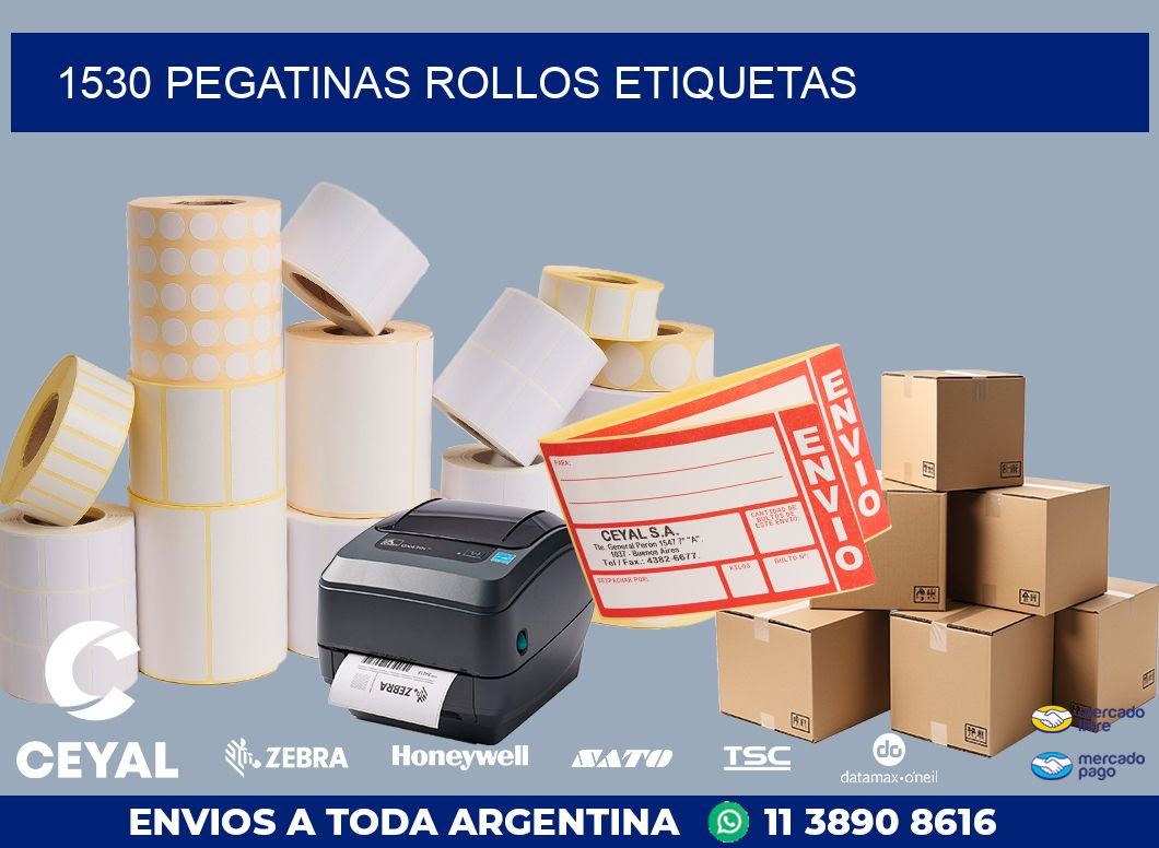 1530 Pegatinas rollos etiquetas