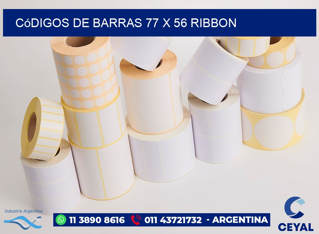 Códigos de Barras 77 x 56 ribbon