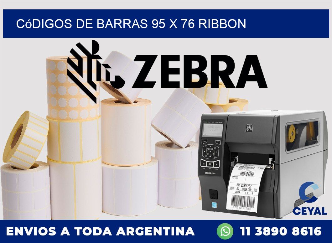 Códigos de Barras 95 x 76 ribbon