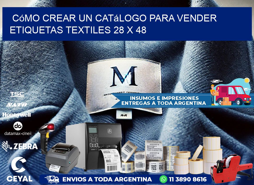 Cómo Crear un Catálogo para Vender Etiquetas Textiles 28 x 48