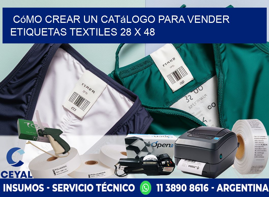 Cómo Crear un Catálogo para Vender Etiquetas Textiles 28 x 48