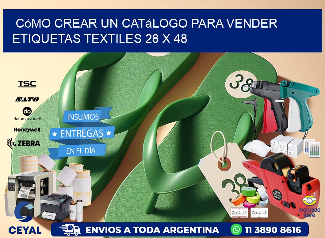 Cómo Crear un Catálogo para Vender Etiquetas Textiles 28 x 48