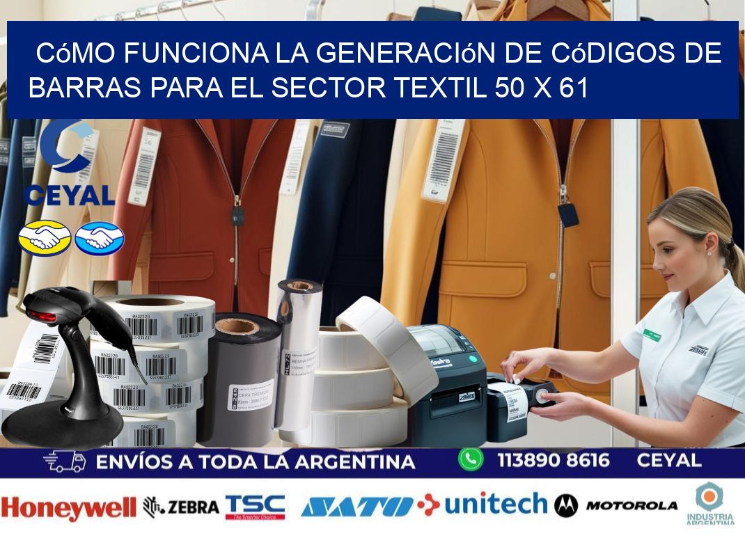 Cómo Funciona la Generación de Códigos de Barras para el Sector Textil 50 x 61