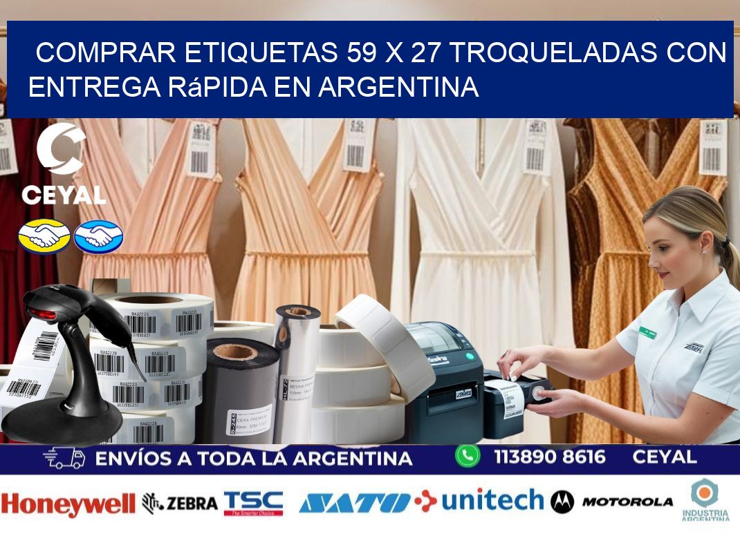 Comprar etiquetas 59 x 27 troqueladas con entrega rápida en Argentina