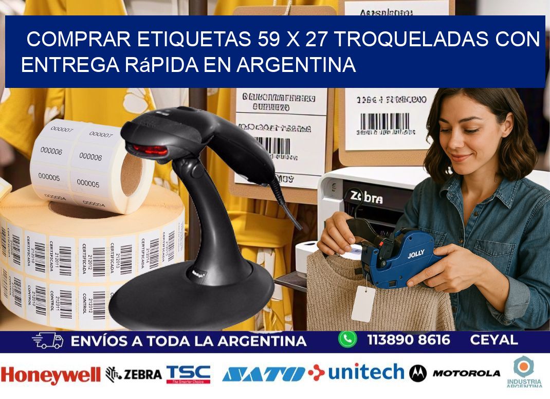 Comprar etiquetas 59 x 27 troqueladas con entrega rápida en Argentina