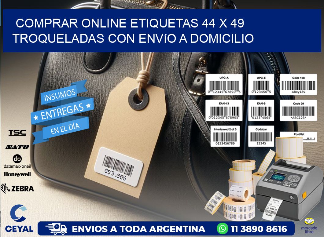 Comprar online etiquetas 44 x 49 troqueladas con envío a domicilio