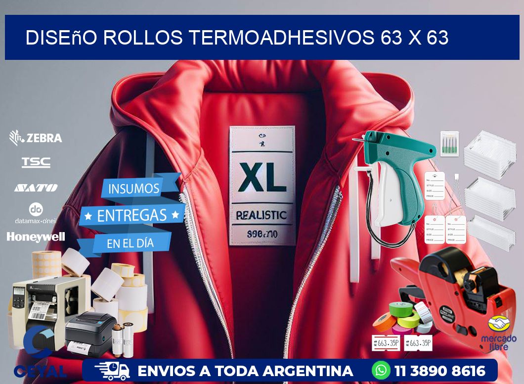 Diseño ROLLOS TERMOADHESIVOS 63 x 63