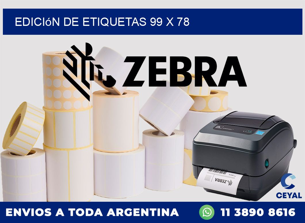 Edición de etiquetas 99 x 78