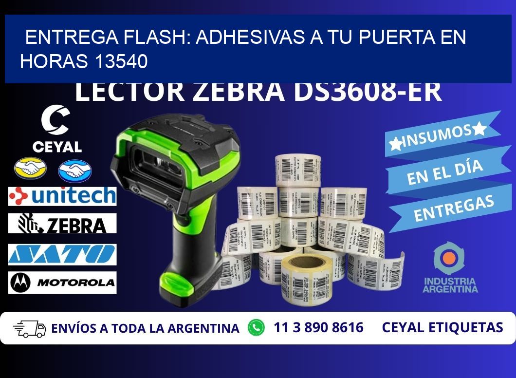 Entrega Flash: Adhesivas A Tu Puerta en Horas 13540