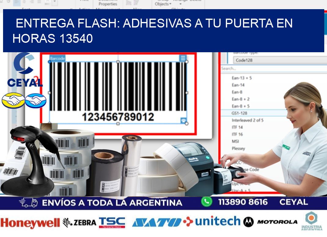Entrega Flash: Adhesivas A Tu Puerta en Horas 13540