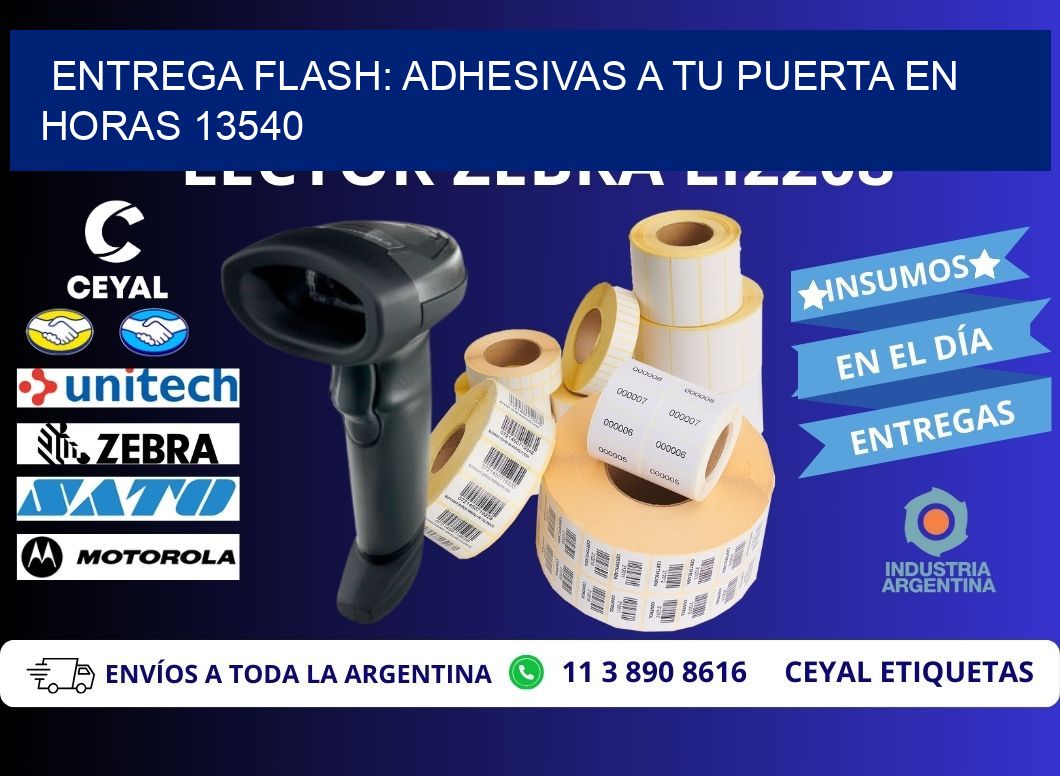 Entrega Flash: Adhesivas A Tu Puerta en Horas 13540