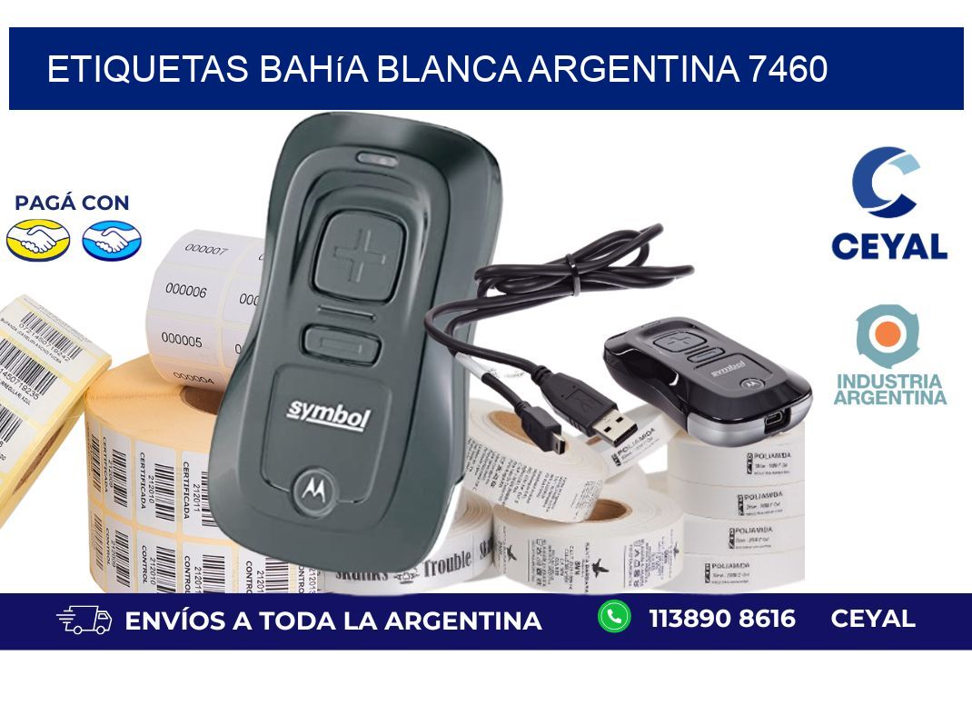 Etiquetas Bahía Blanca Argentina 7460
