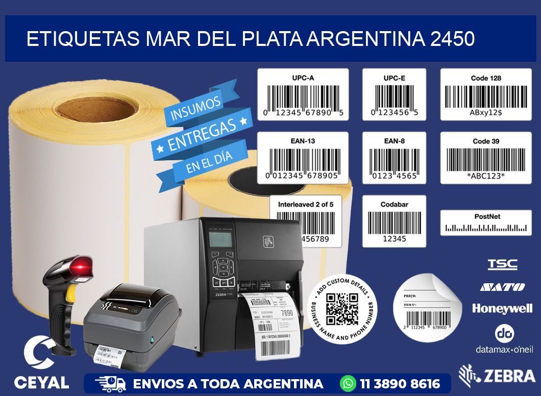 Etiquetas Mar del Plata Argentina 2450