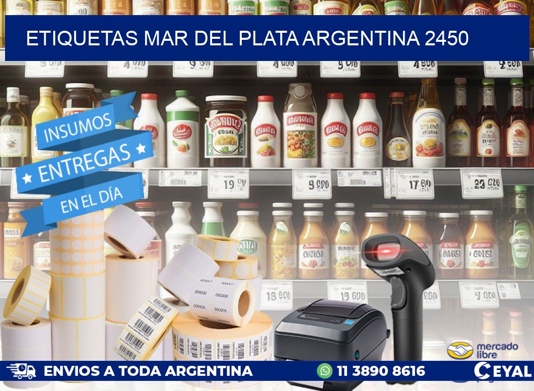 Etiquetas Mar del Plata Argentina 2450