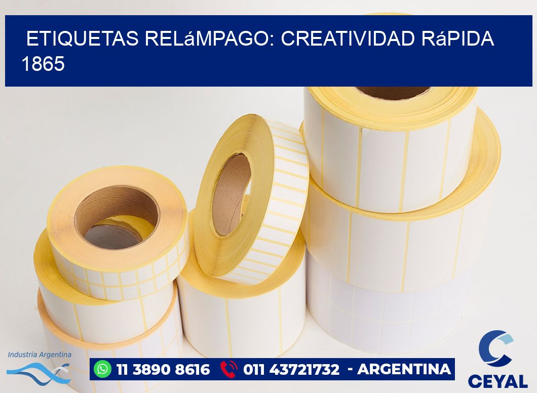 Etiquetas Relámpago: Creatividad Rápida 1865