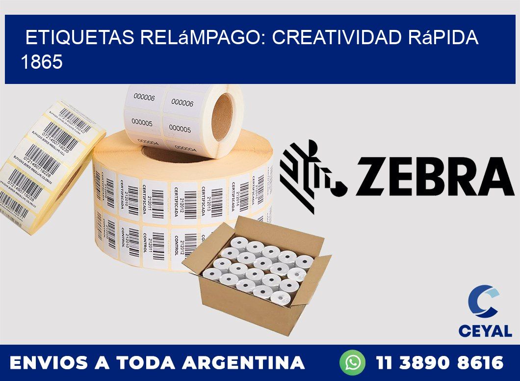 Etiquetas Relámpago: Creatividad Rápida 1865
