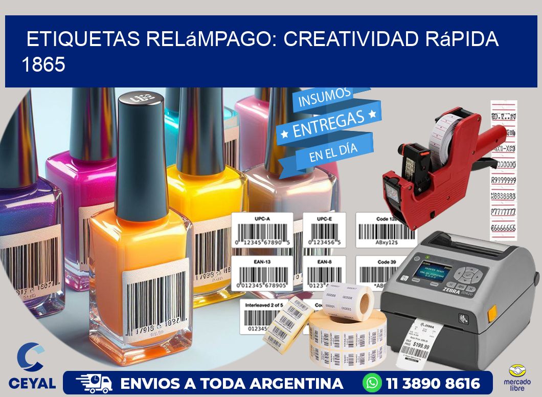 Etiquetas Relámpago: Creatividad Rápida 1865