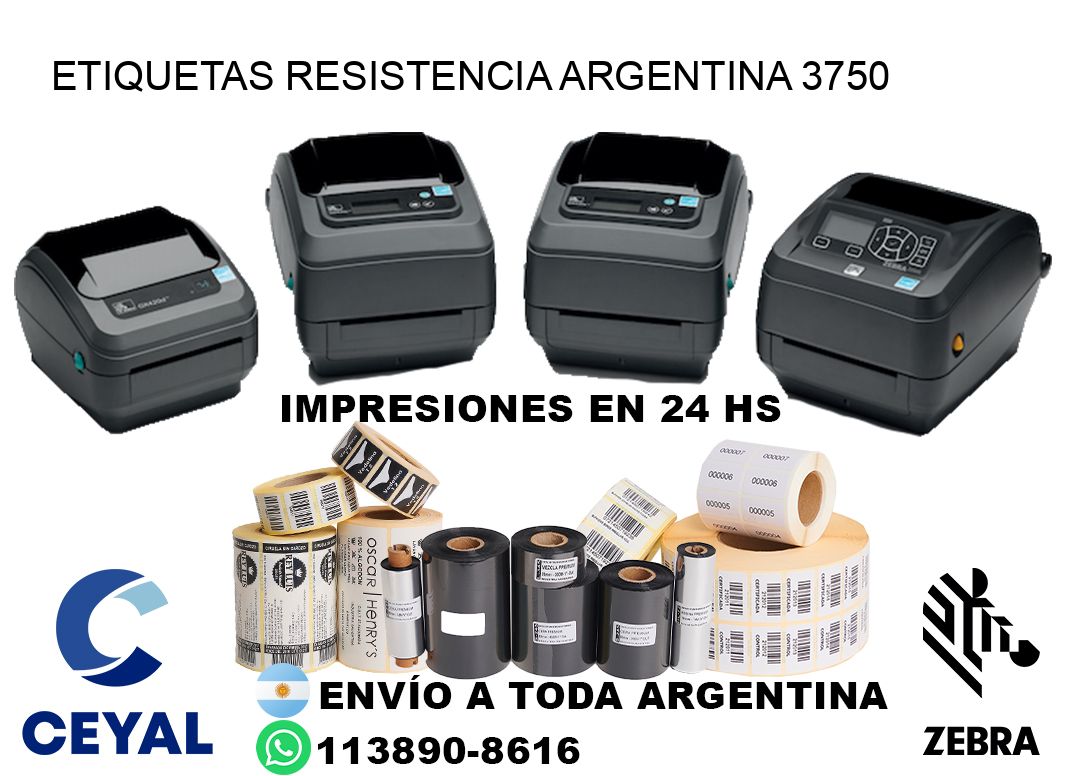 Etiquetas Resistencia Argentina 3750