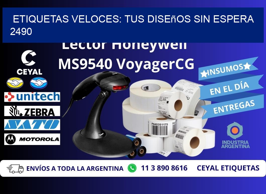 Etiquetas Veloces: Tus Diseños sin Espera 2490