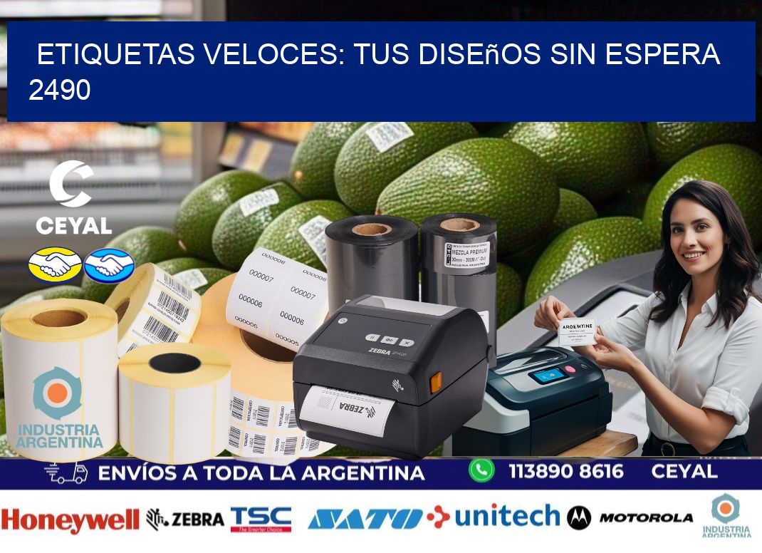 Etiquetas Veloces: Tus Diseños sin Espera 2490