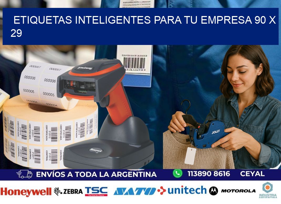 Etiquetas inteligentes para tu empresa 90 x 29