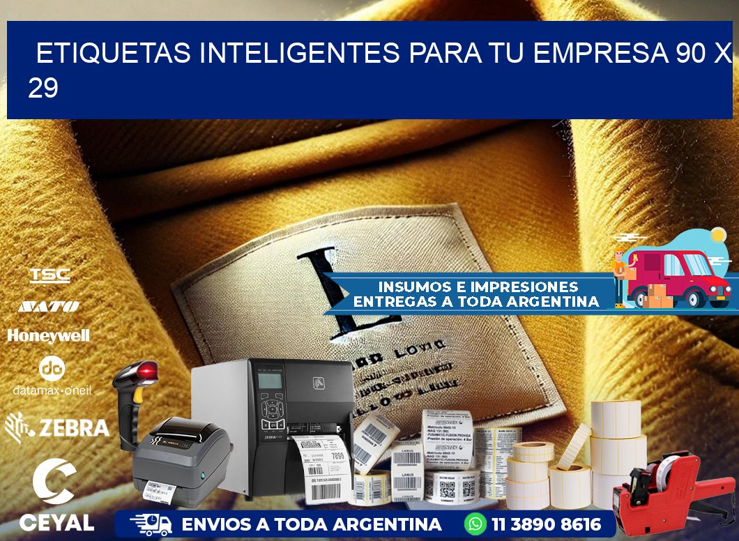 Etiquetas inteligentes para tu empresa 90 x 29