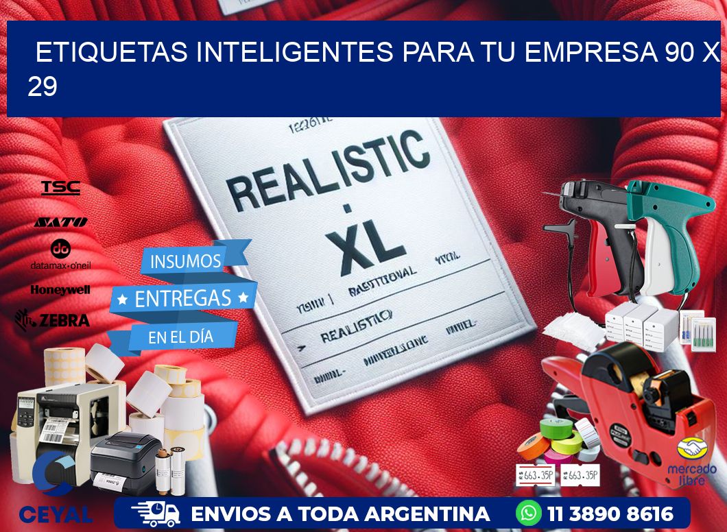 Etiquetas inteligentes para tu empresa 90 x 29