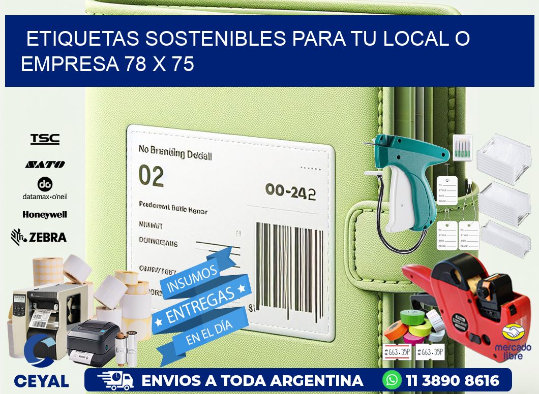 Etiquetas sostenibles para tu local o empresa 78 x 75