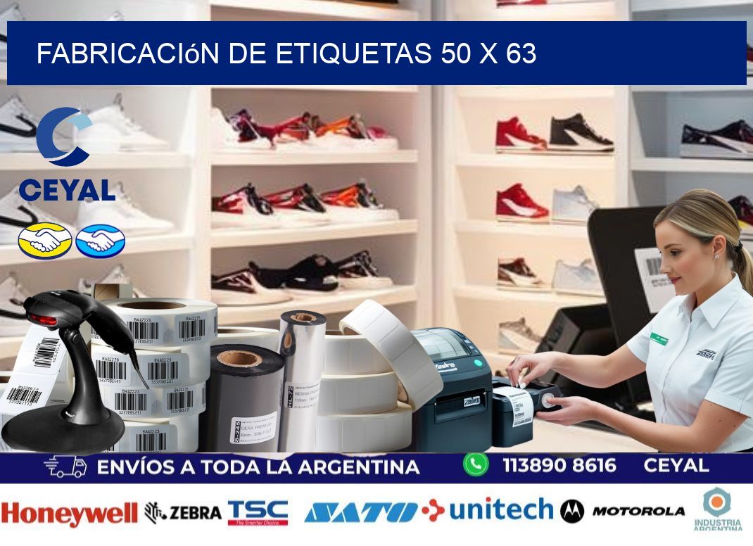 Fabricación de etiquetas 50 x 63