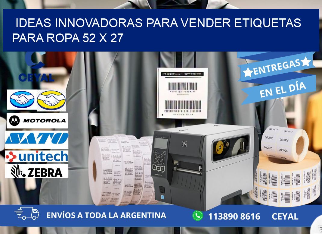Ideas Innovadoras para Vender Etiquetas para Ropa 52 x 27