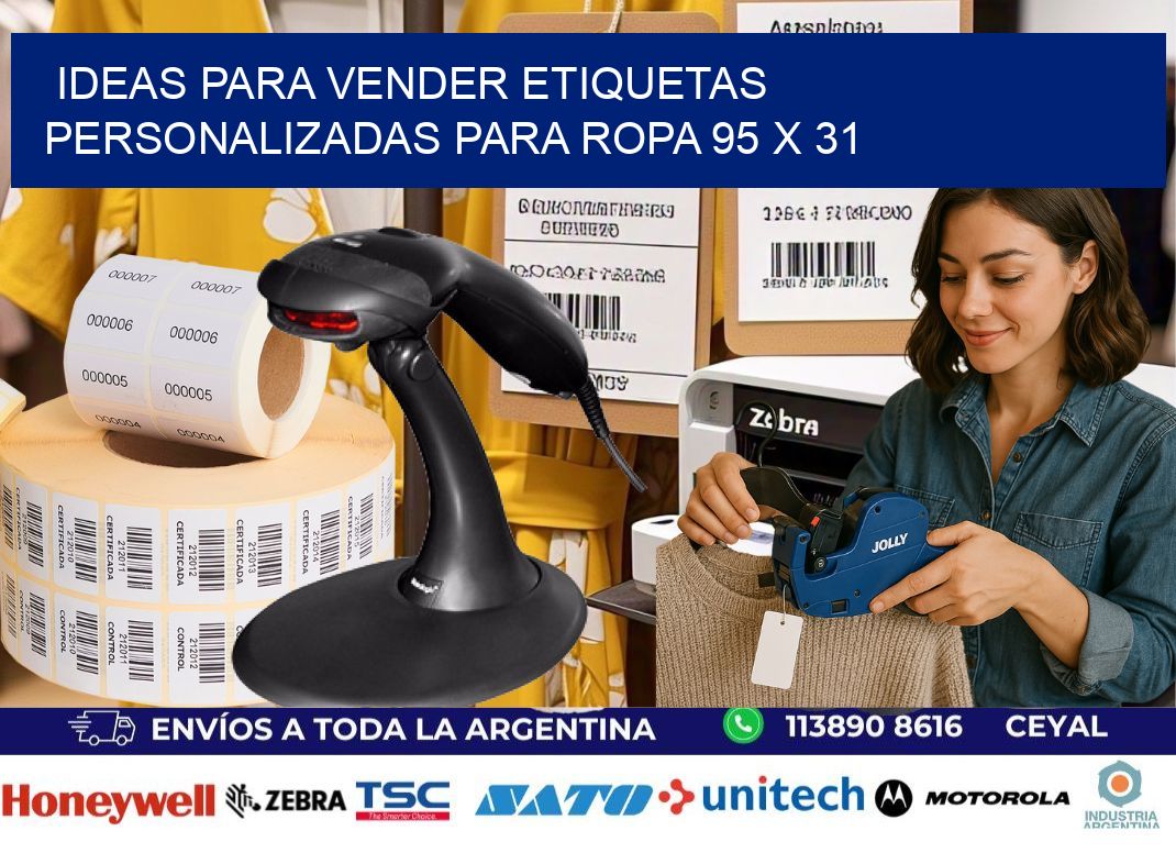 Ideas para Vender Etiquetas Personalizadas para Ropa 95 x 31