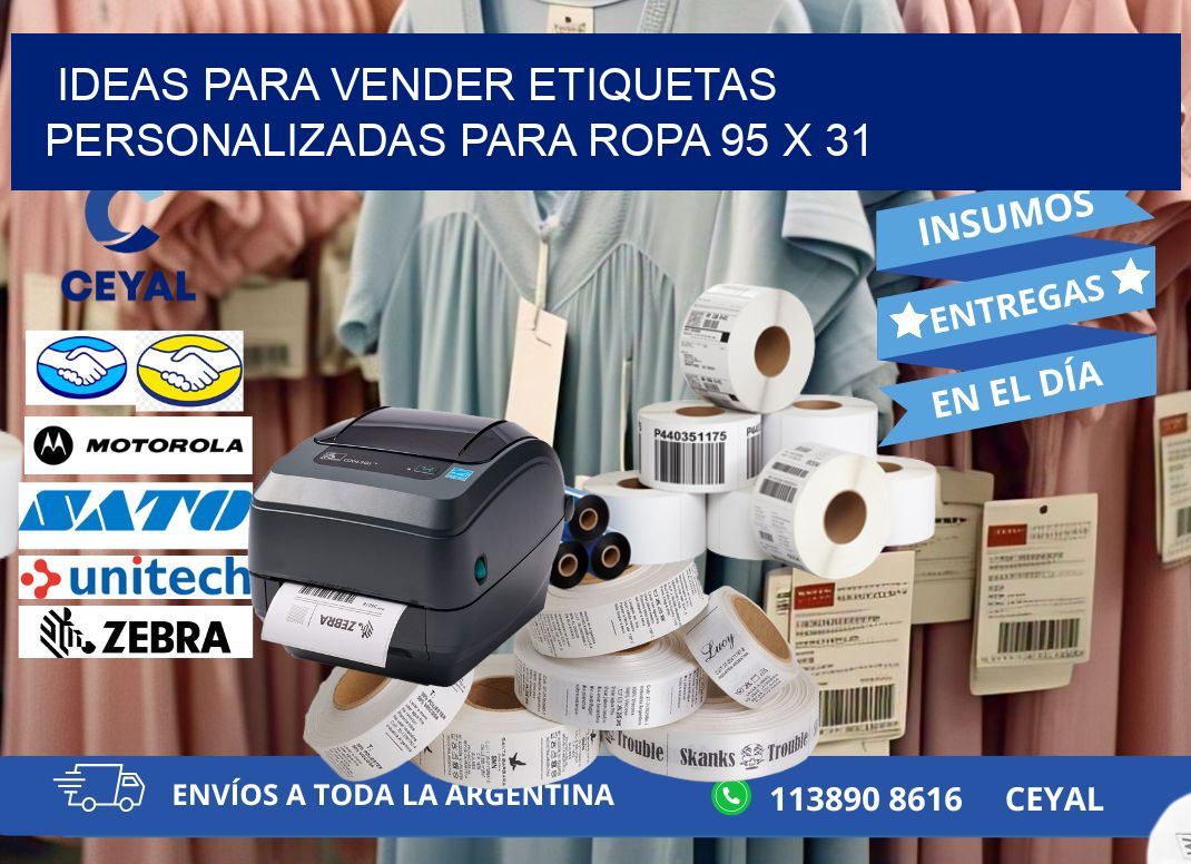 Ideas para Vender Etiquetas Personalizadas para Ropa 95 x 31