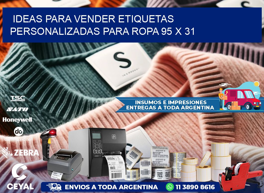 Ideas para Vender Etiquetas Personalizadas para Ropa 95 x 31