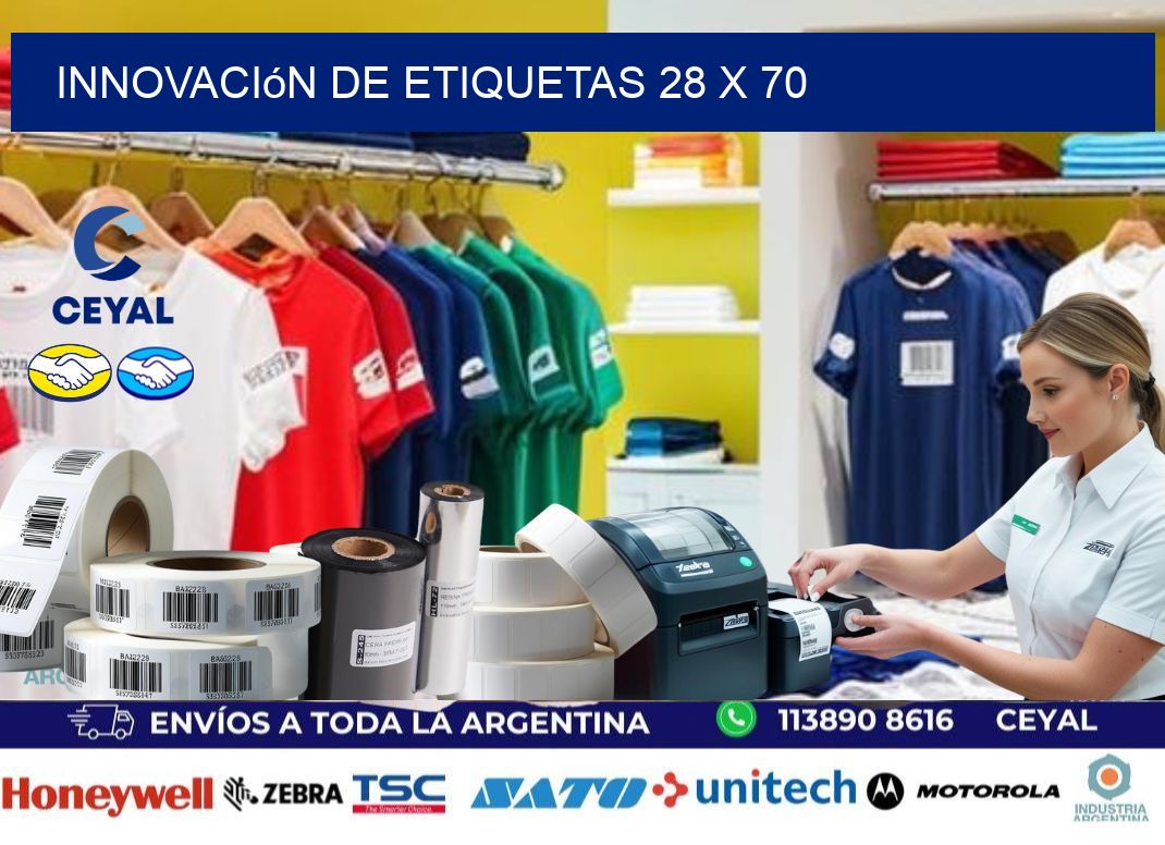 Innovación de etiquetas 28 x 70