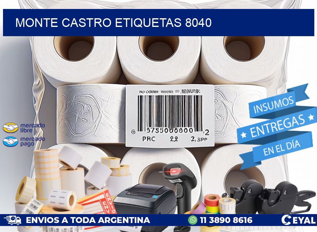 Monte Castro etiquetas 8040